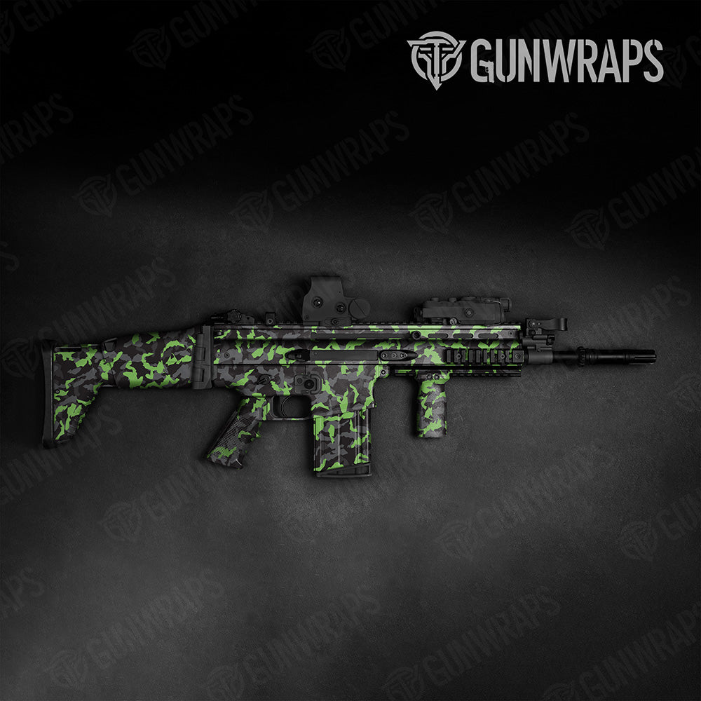 Erratic Metro Green Camo Tactical Gun Skin Vinyl Wrap