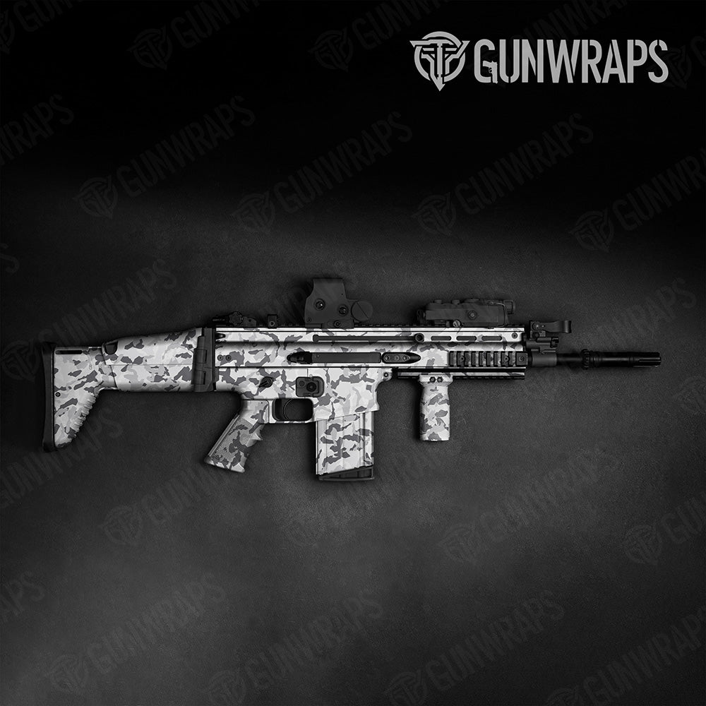 Erratic Snow Camo Tactical Gun Skin Vinyl Wrap