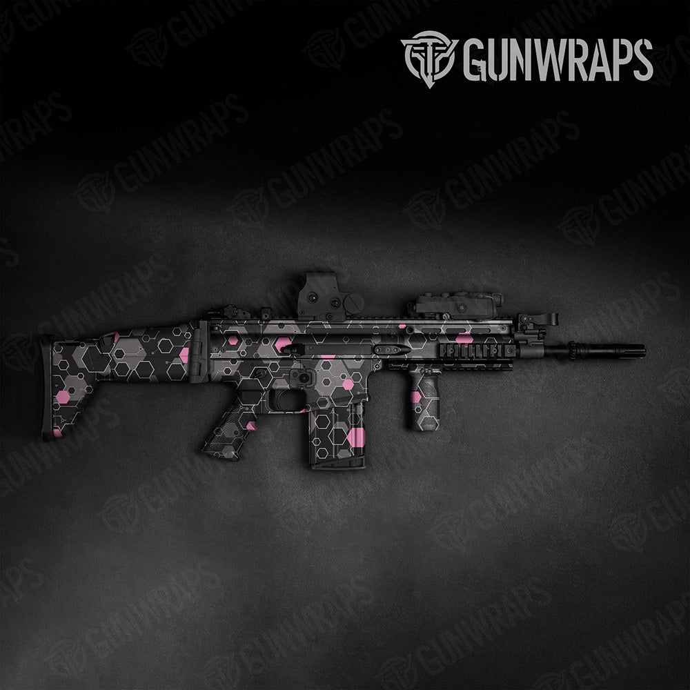 Hex DNA Pink Tactical Gun Skin Vinyl Wrap