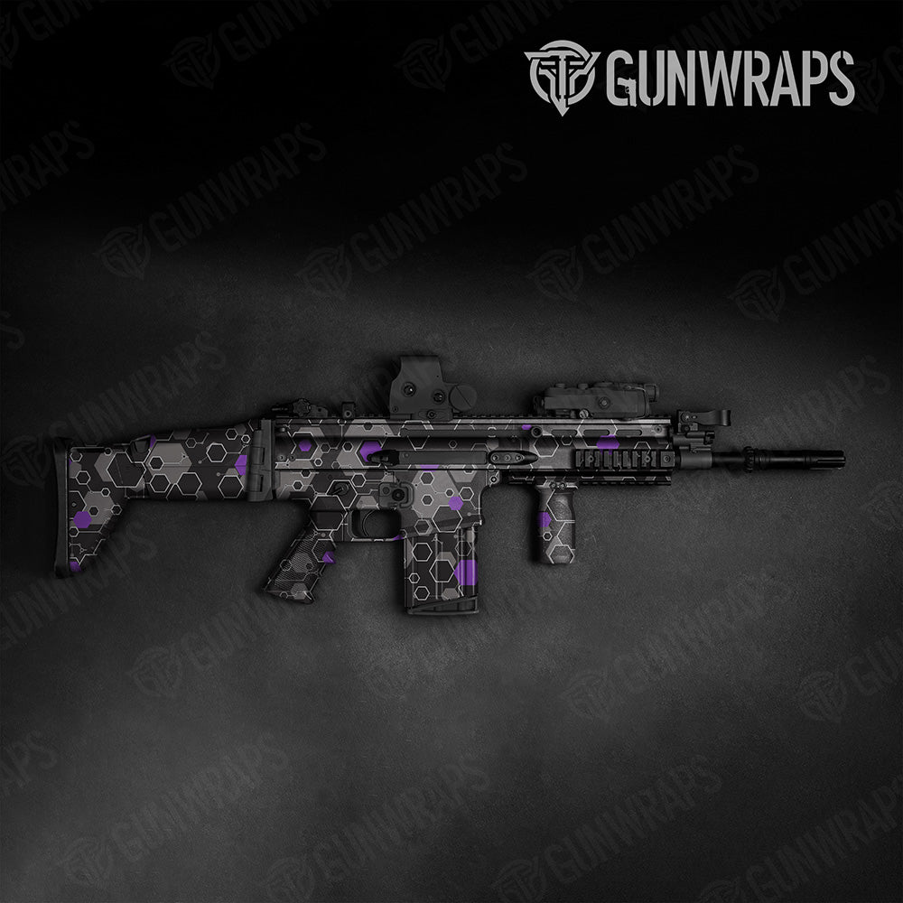 Hex DNA Purple Tactical Gun Skin Vinyl Wrap