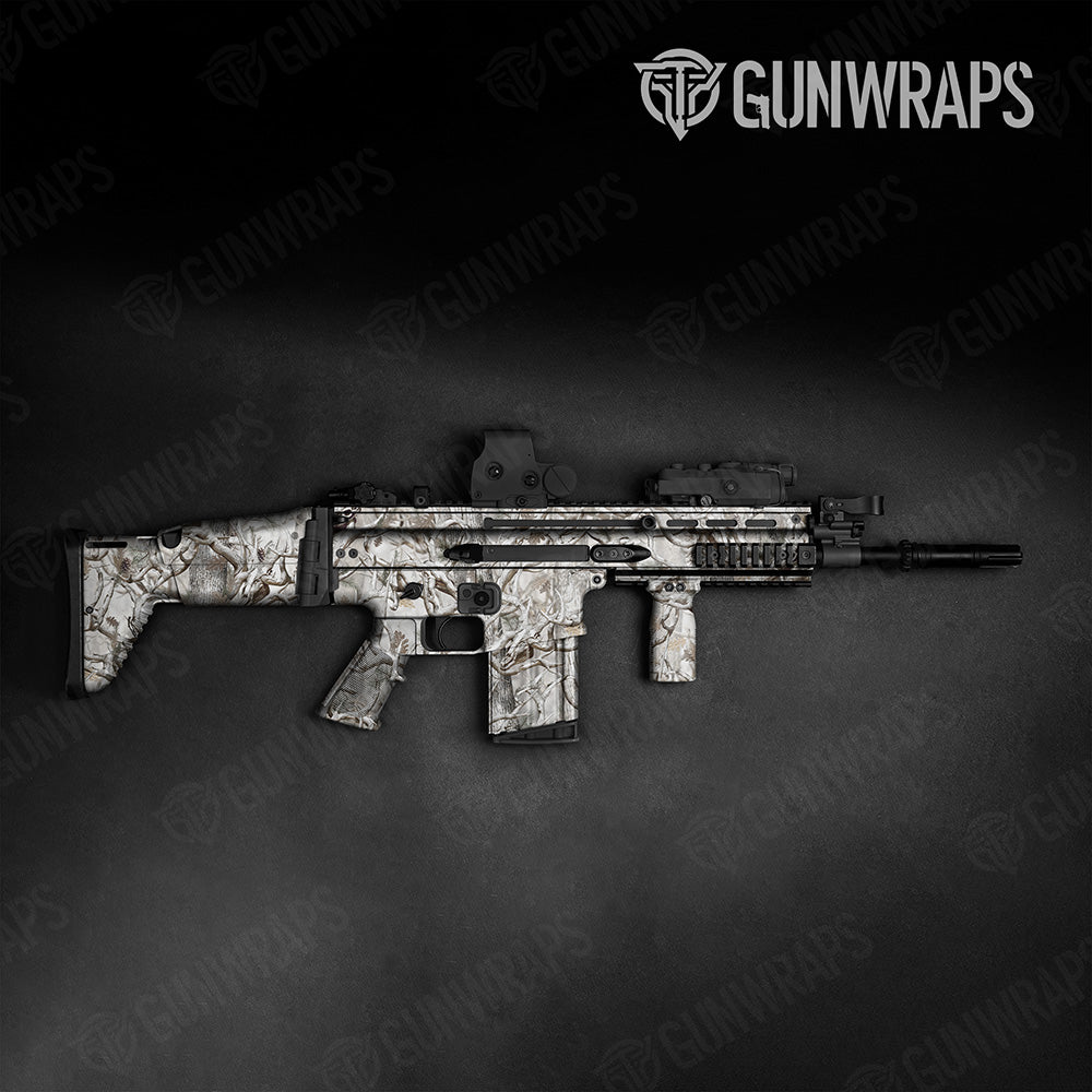 Nature Lifeless Snow Woods Buck Skull Camo Tactical Gun Skin Vinyl Wrap