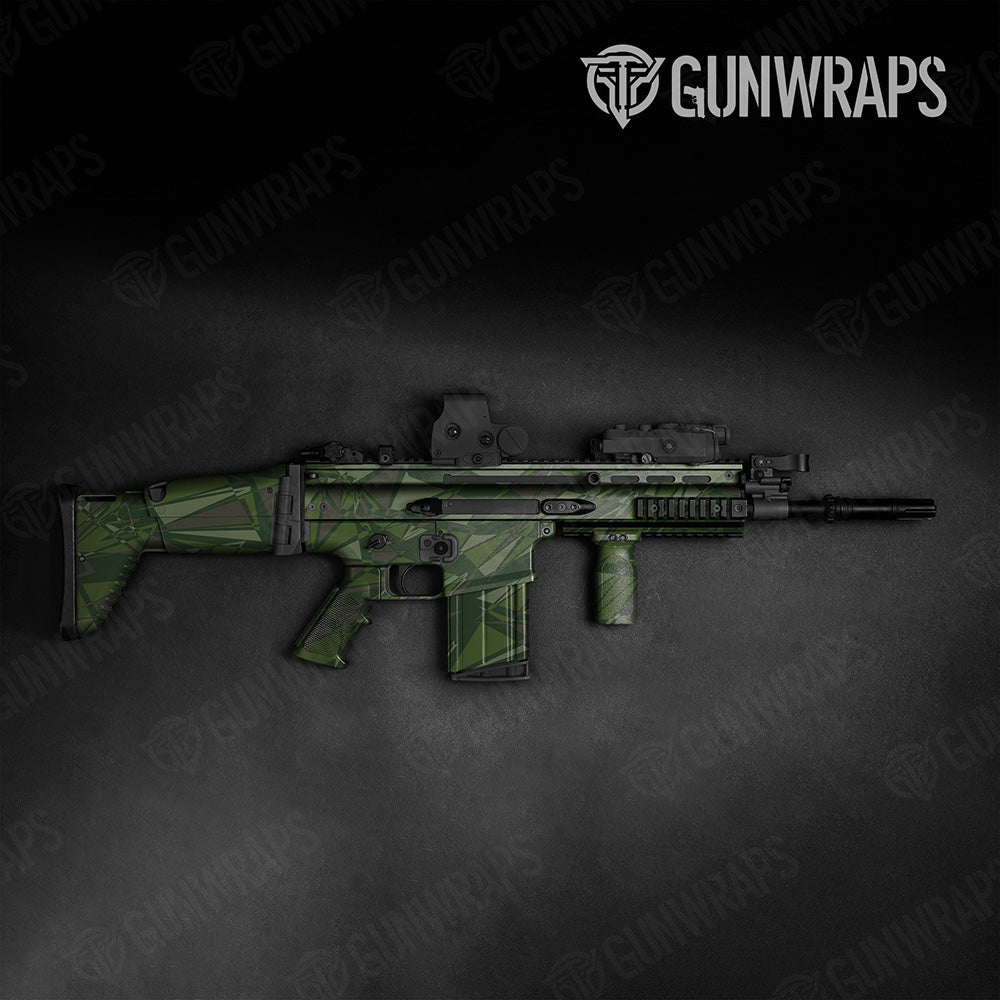 Sharp Army Dark Green Camo Tactical Gun Skin Vinyl Wrap