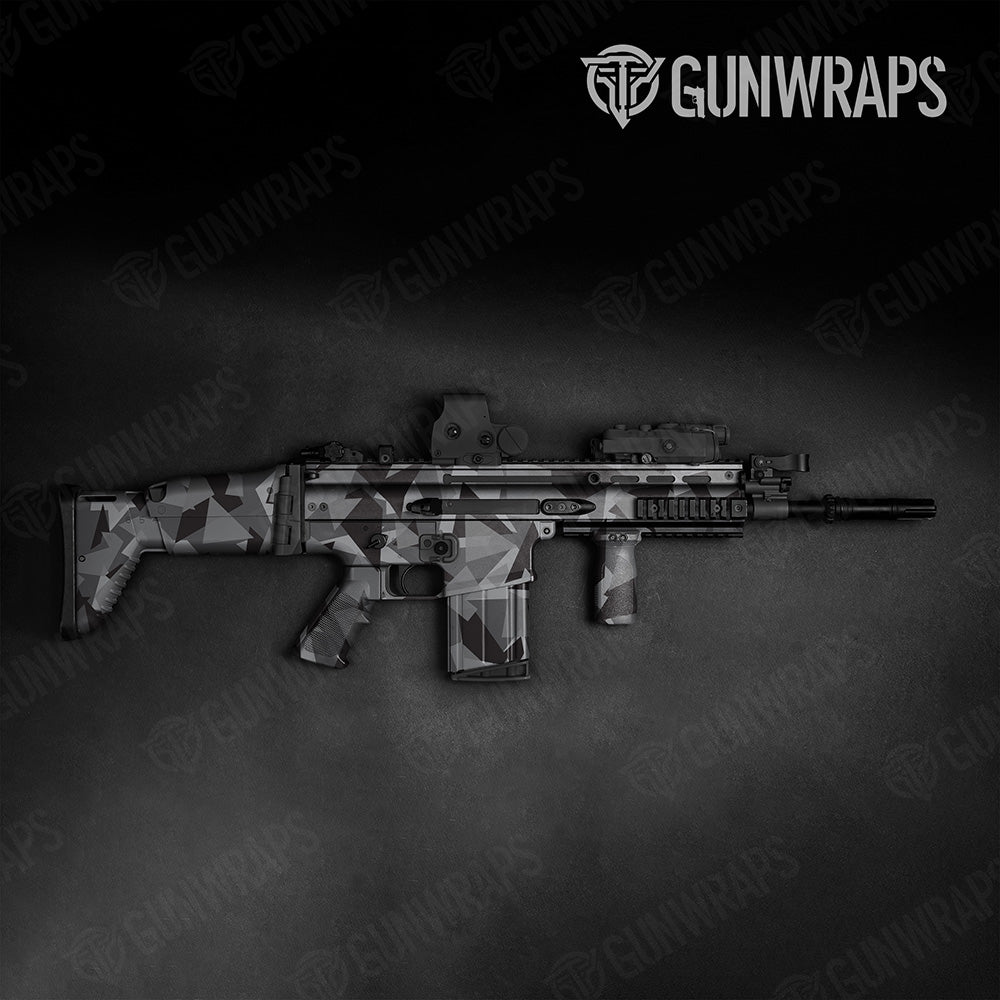 Shattered Midnight Camo Tactical Gun Skin Vinyl Wrap