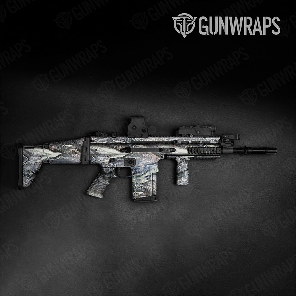 Stone Typhoon Gray Granite Tactical Gun Skin Vinyl Wrap