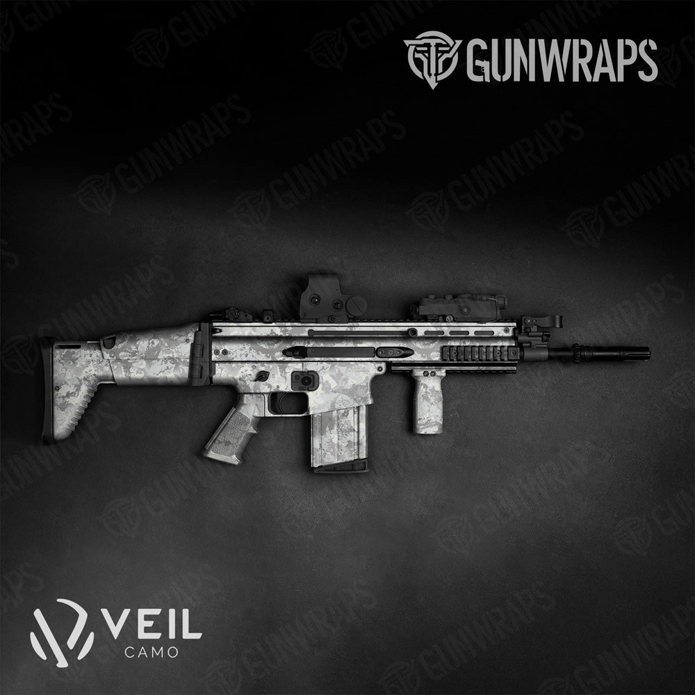 Tactical Veil Stoke Whiteout Camo Gun Skin Vinyl Wrap