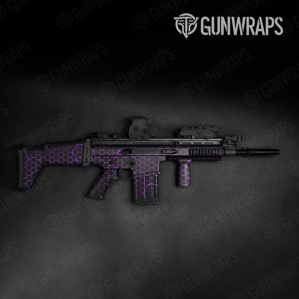 Vivid Hex Purple Tactical Gun Skin Vinyl Wrap