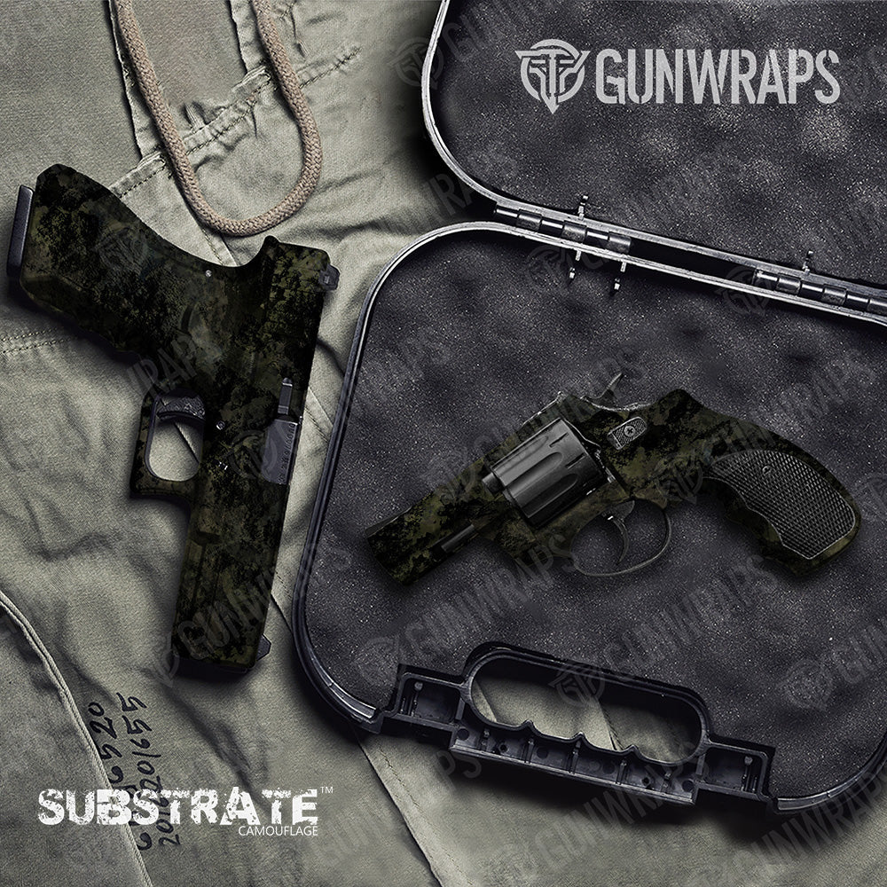 Pistol & Revolver Substrate Shadow-Op Camo Gun Skin Vinyl Wrap Film