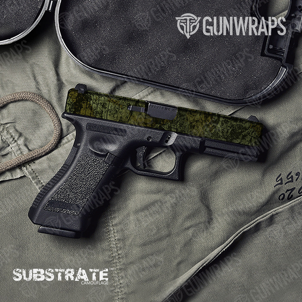 Pistol Slide Substrate Shadowbark Camo Gun Skin Vinyl Wrap Film