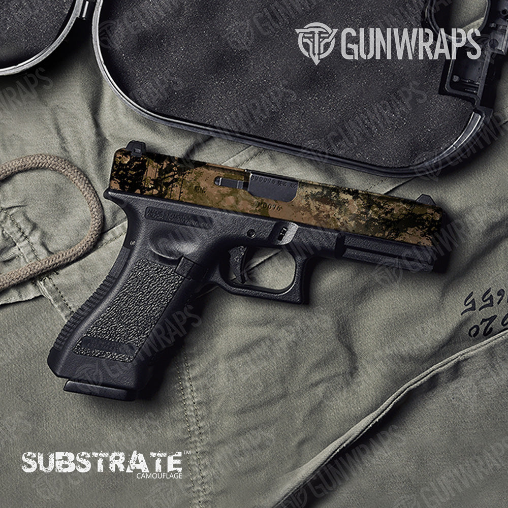 Pistol Slide Substrate Spoor Camo Gun Skin Vinyl Wrap Film