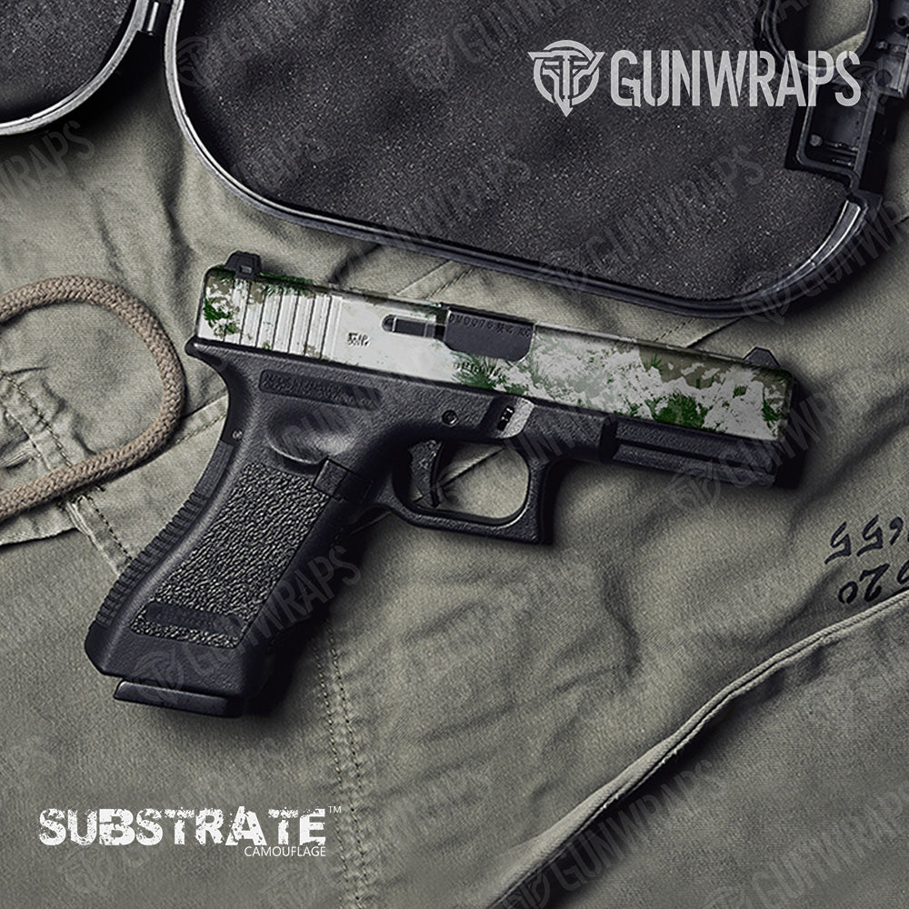Pistol Slide Substrate Snow Spruce Camo Gun Skin Vinyl Wrap Film