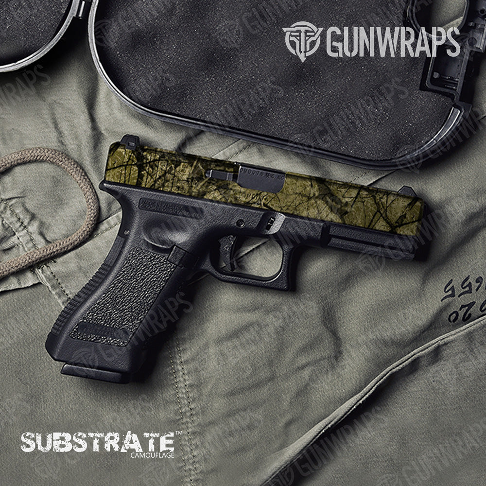 Pistol Slide Substrate Savannah Stalker Camo Gun Skin Vinyl Wrap Film
