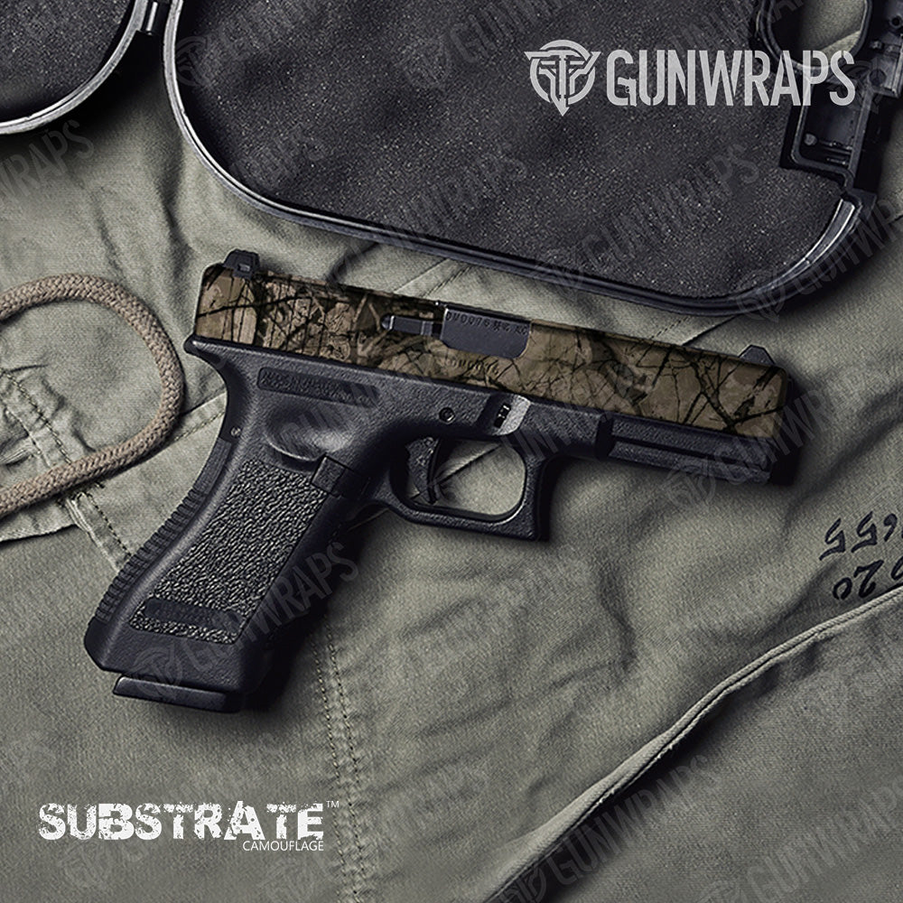 Pistol Slide Substrate Shrub Stalker Camo Gun Skin Vinyl Wrap Film