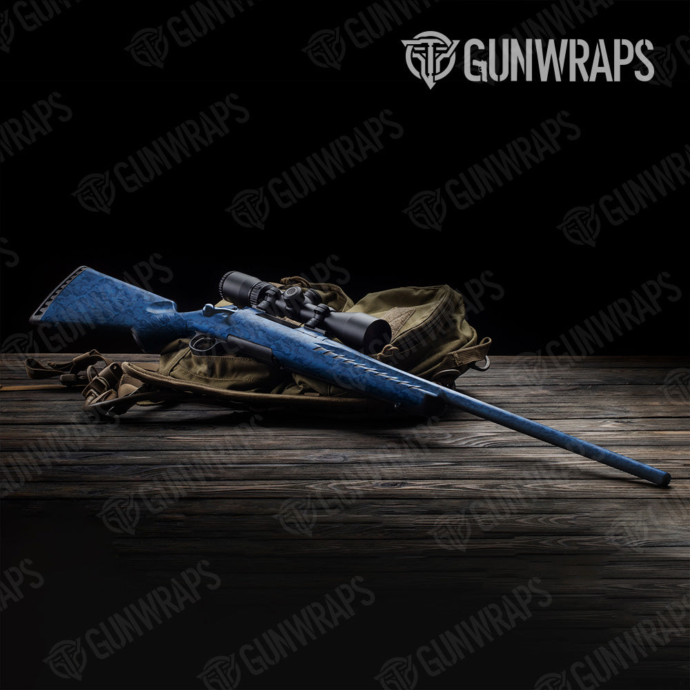 Classic Elite Blue Camo Rifle Gun Skin Vinyl Wrap