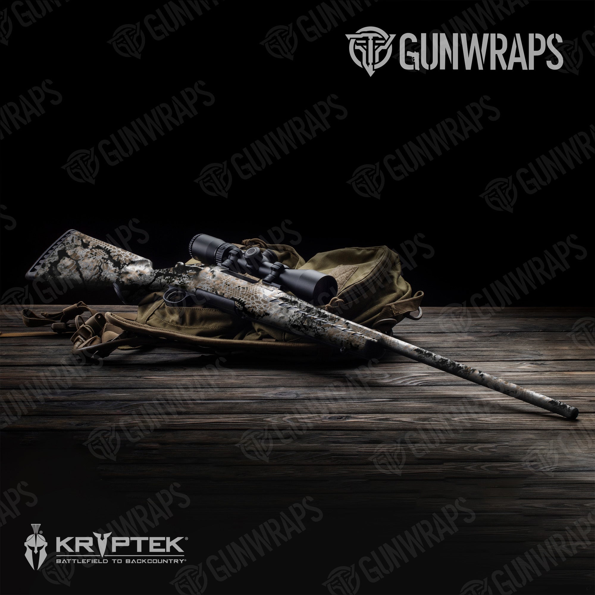 Rifle Kryptek Obskura Skyfall Camo Gun Skin Vinyl Wrap