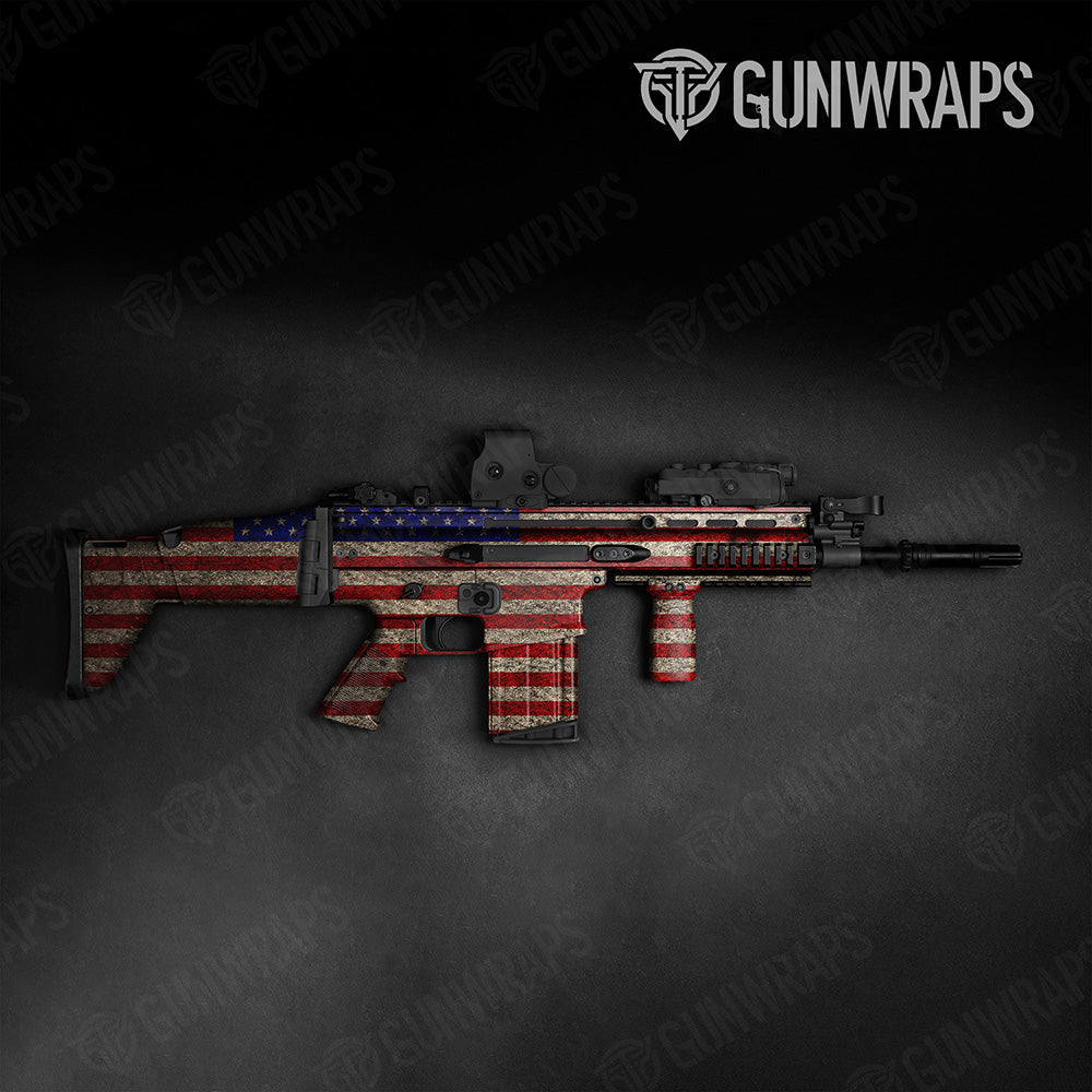 American Patriotic Tactical Gun Skin Vinyl Wrap