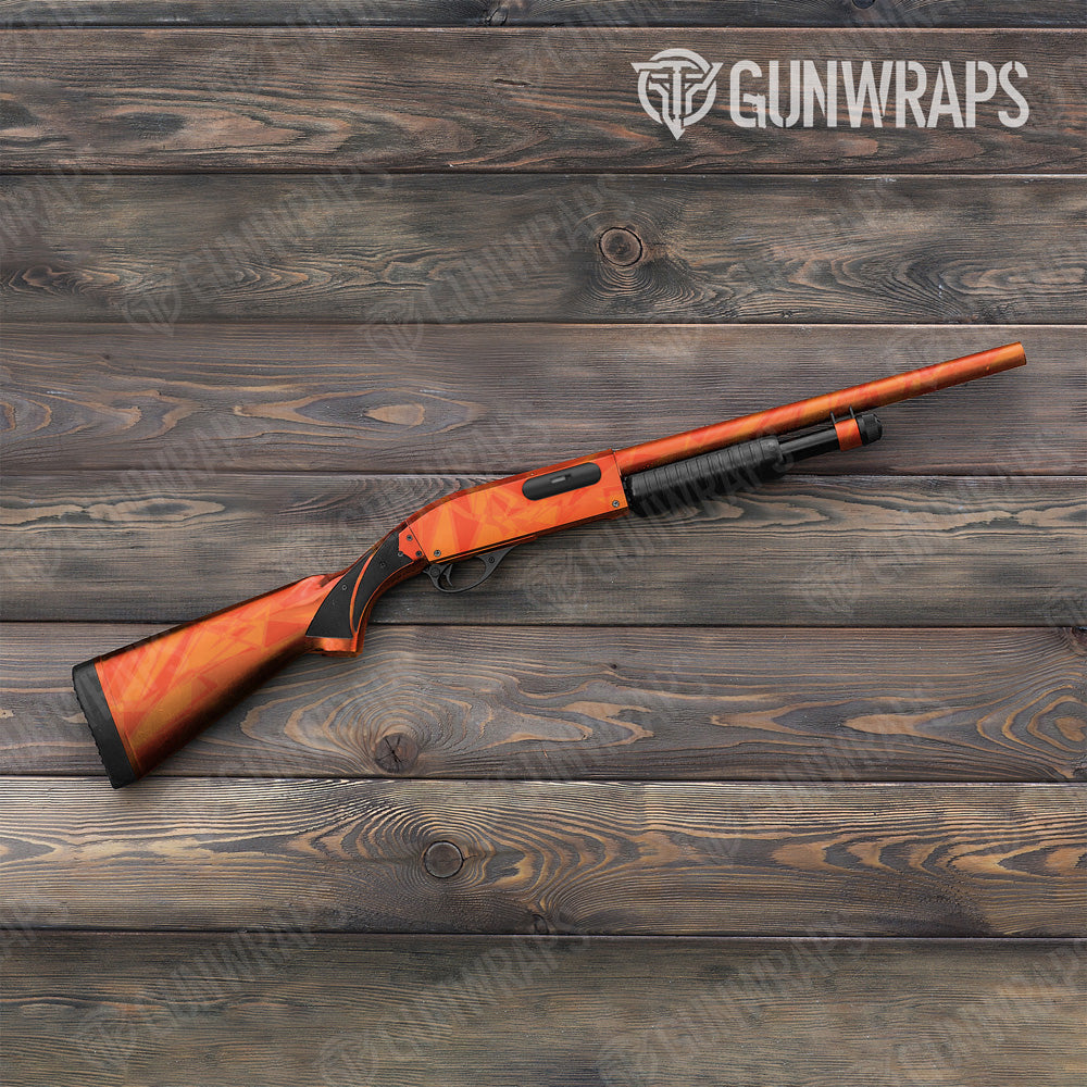 Sharp Elite Orange Camo Shotgun Gun Skin Vinyl Wrap