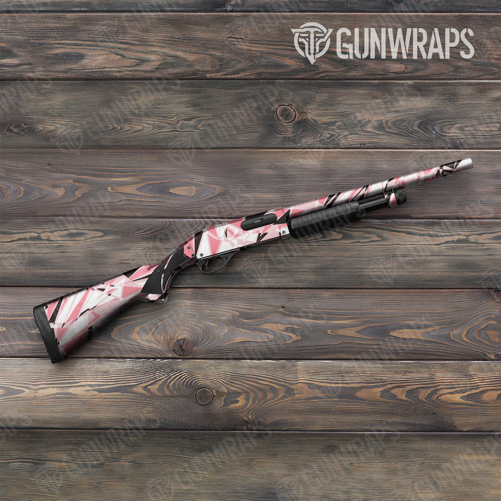 Sharp Pink Camo Shotgun Gun Skin Vinyl Wrap