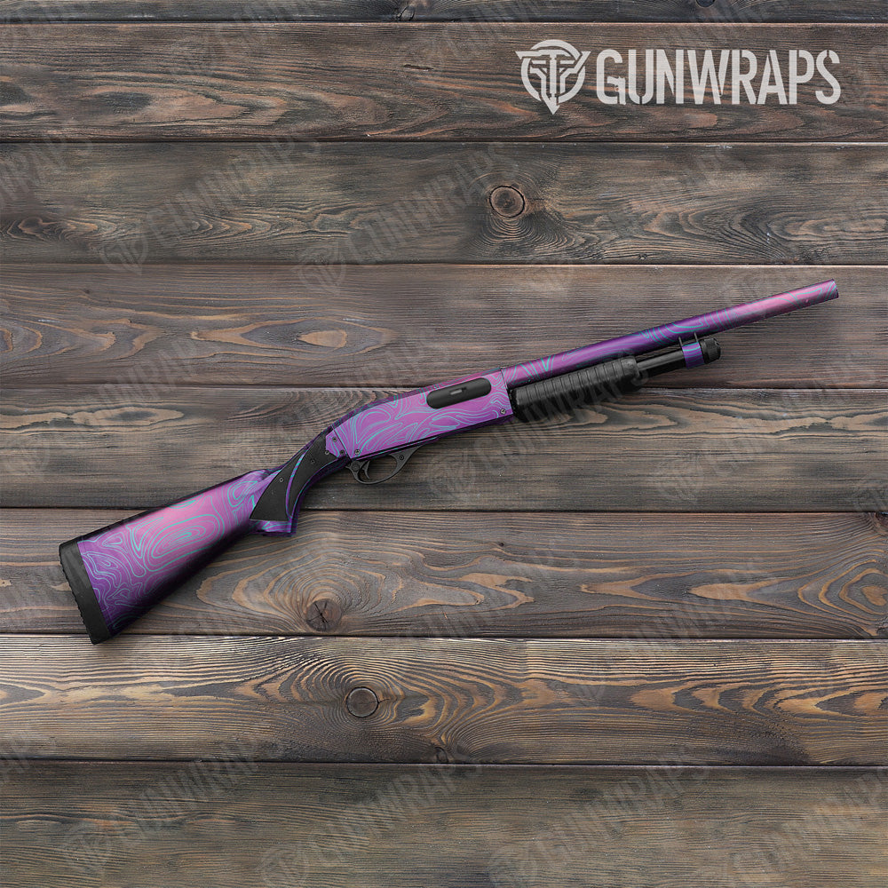 Damascus Aurora Shotgun Gun Skin Vinyl Wrap