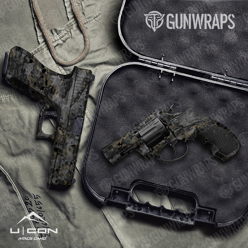 Pistol & Revolver A-TACS U|CON Stealth Camo Gun Skin Vinyl Wrap Film