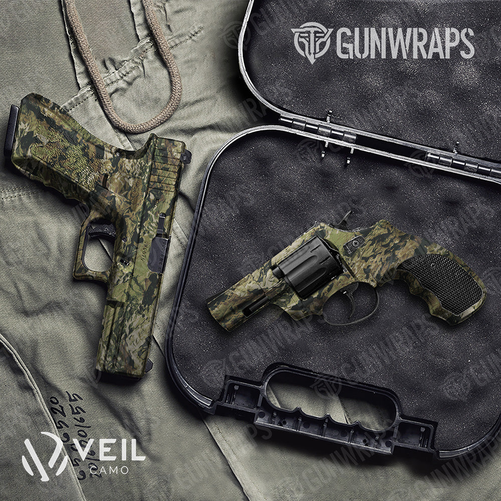 Pistol & Revolver Veil Multitac Camo Gun Skin Vinyl Wrap