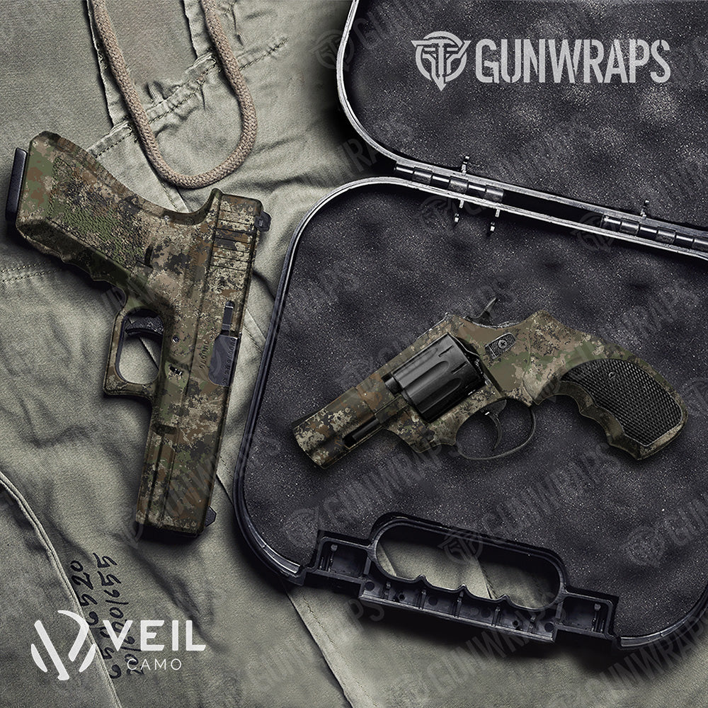 Pistol & Revolver Veil Stalker Camo Gun Skin Vinyl Wrap