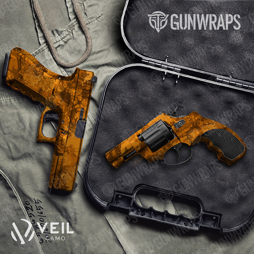 Pistol & Revolver Veil Stoke Blaze Camo Gun Skin Vinyl Wrap