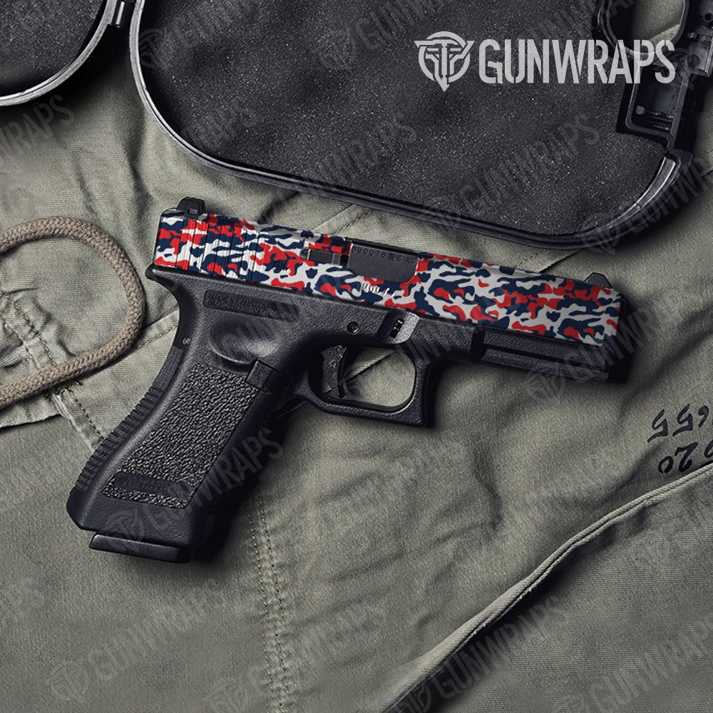 Classic America Camo Pistol Slide Gun Skin Vinyl Wrap