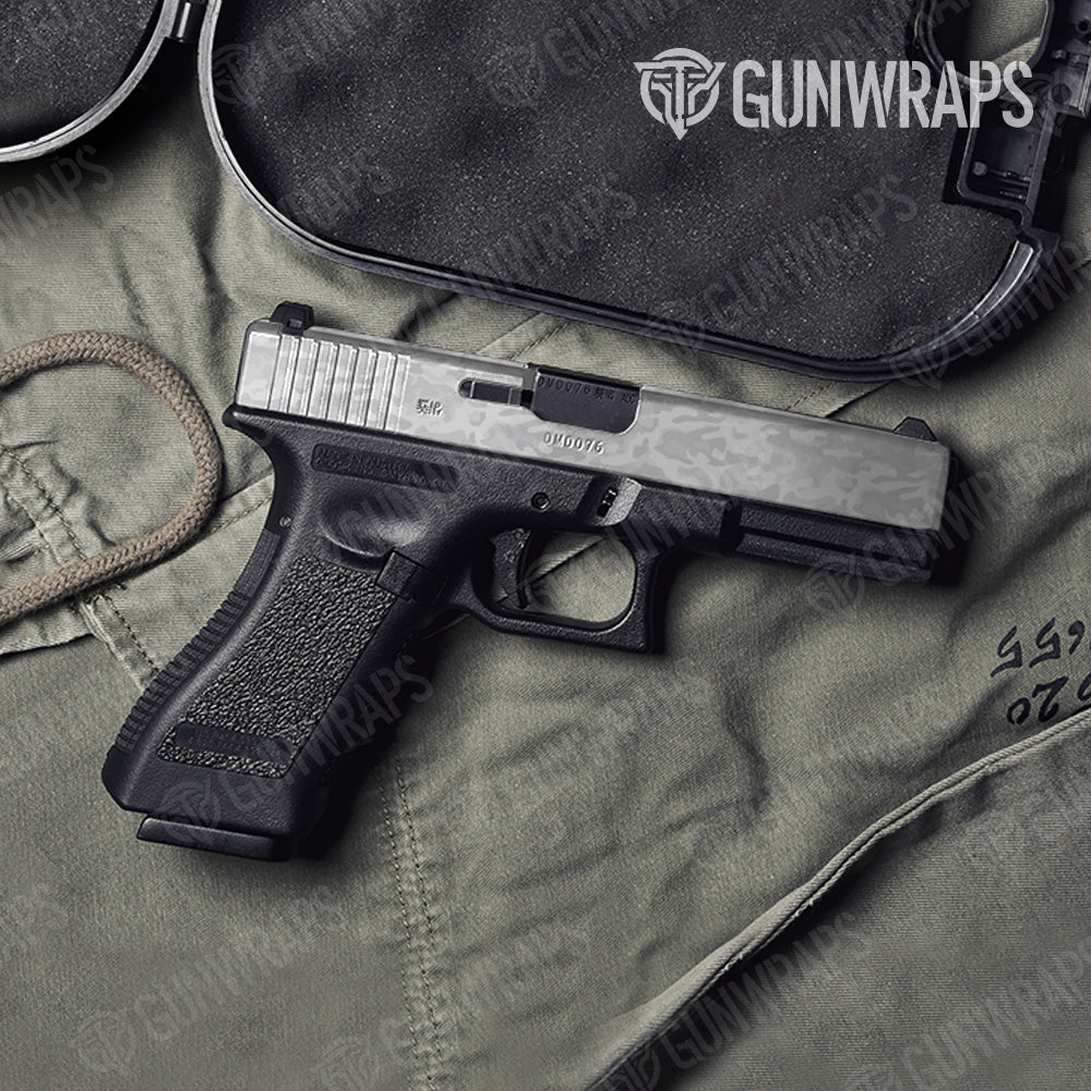 Classic Elite White Camo Pistol Slide Gun Skin Vinyl Wrap