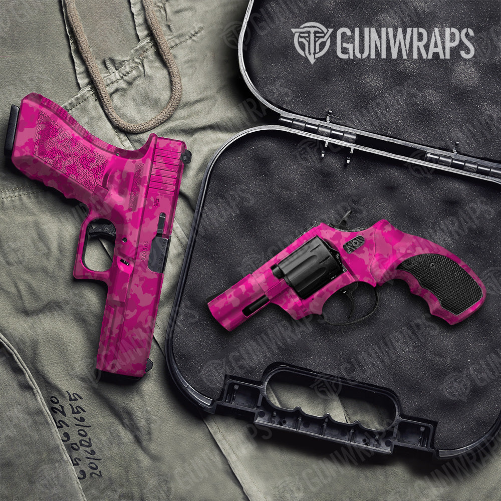 Cumulus Elite Magenta Camo Pistol & Revolver Gun Skin Vinyl Wrap