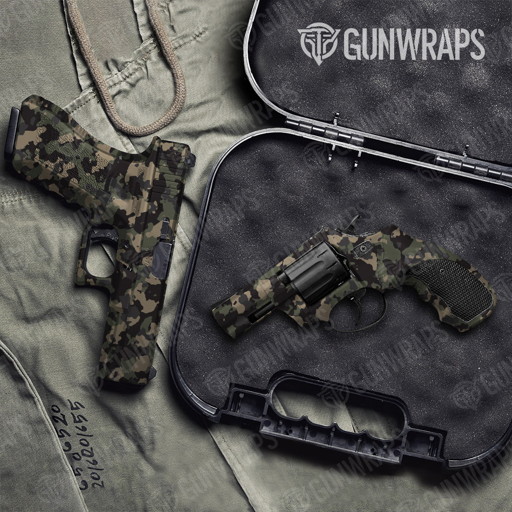 Cumulus Militant Charcoal Camo Pistol & Revolver Gun Skin Vinyl Wrap