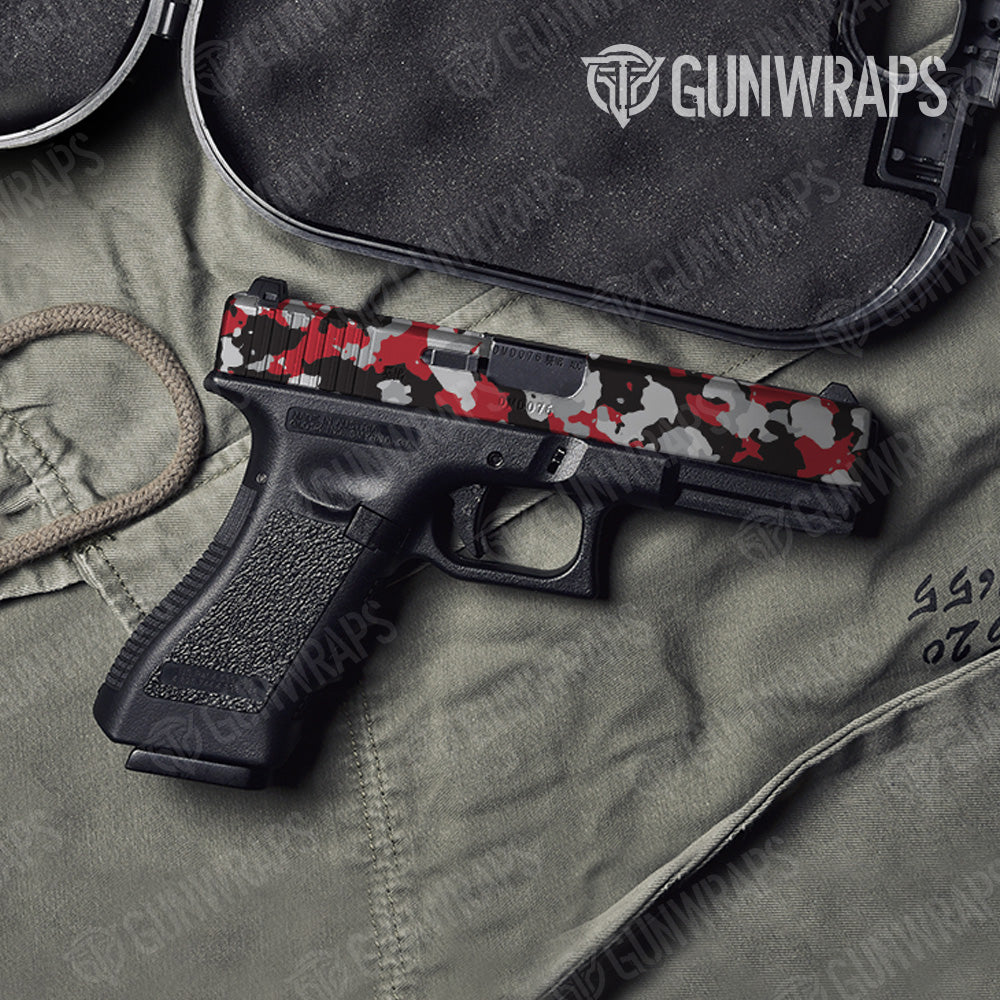 Cumulus Red Tiger Camo Pistol Slide Gun Skin Vinyl Wrap