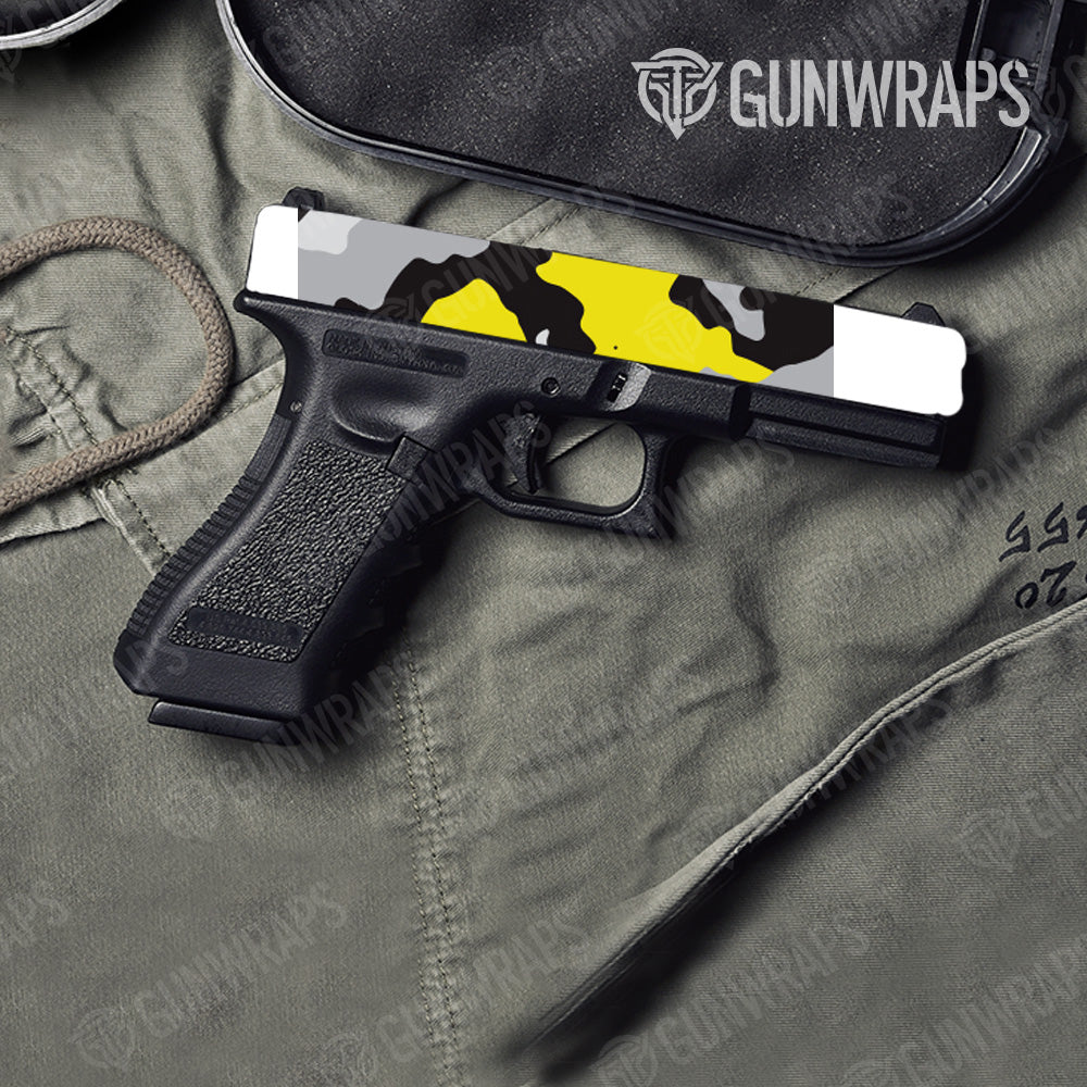 Cumulus Yellow Tiger Camo Pistol Slide Gun Skin Vinyl Wrap