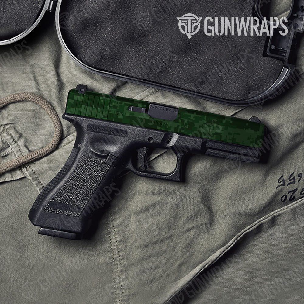 Digital Elite Green Camo Pistol Slide Gun Skin Vinyl Wrap