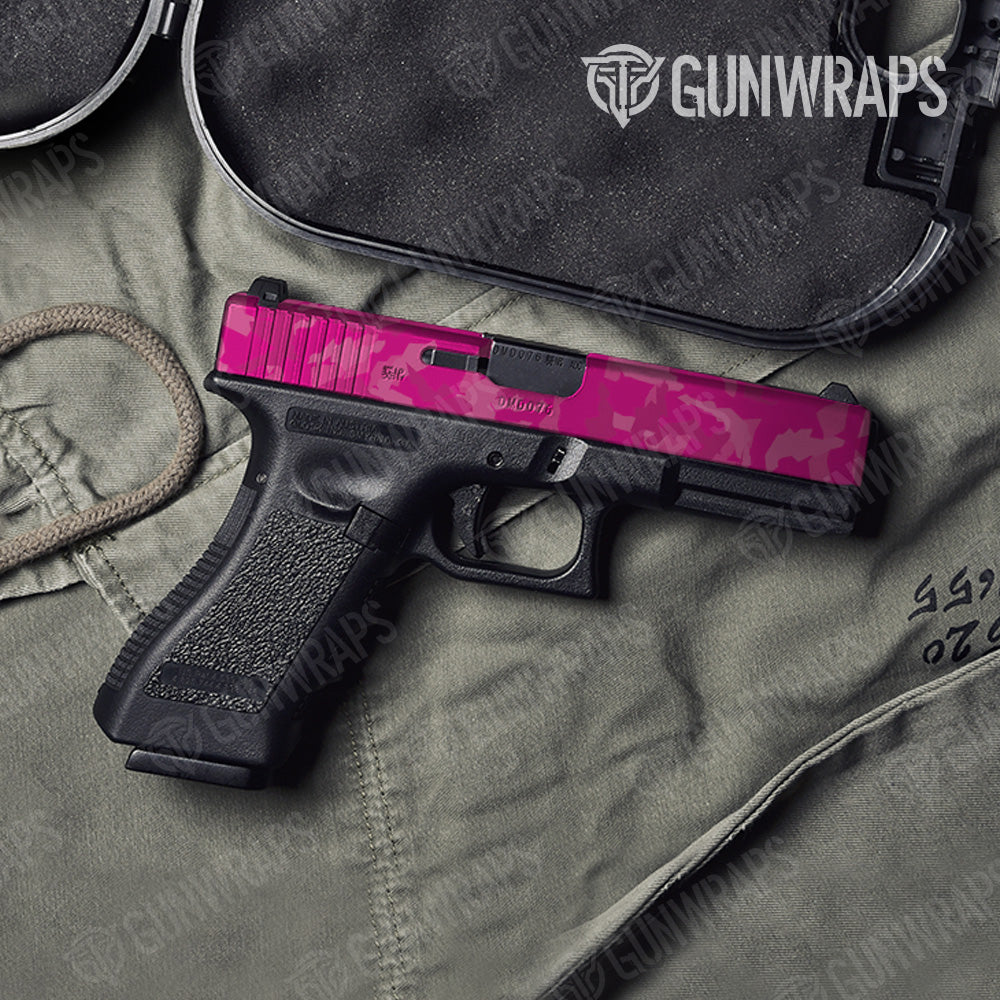 Erratic Elite Magenta Camo Pistol Slide Gun Skin Vinyl Wrap