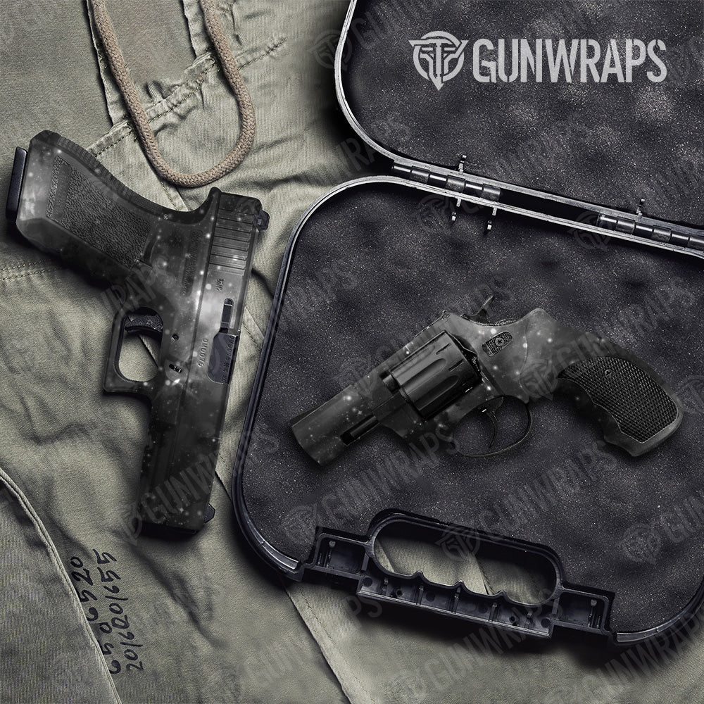 Galaxy Grey Pistol & Revolver Gun Skin Vinyl Wrap
