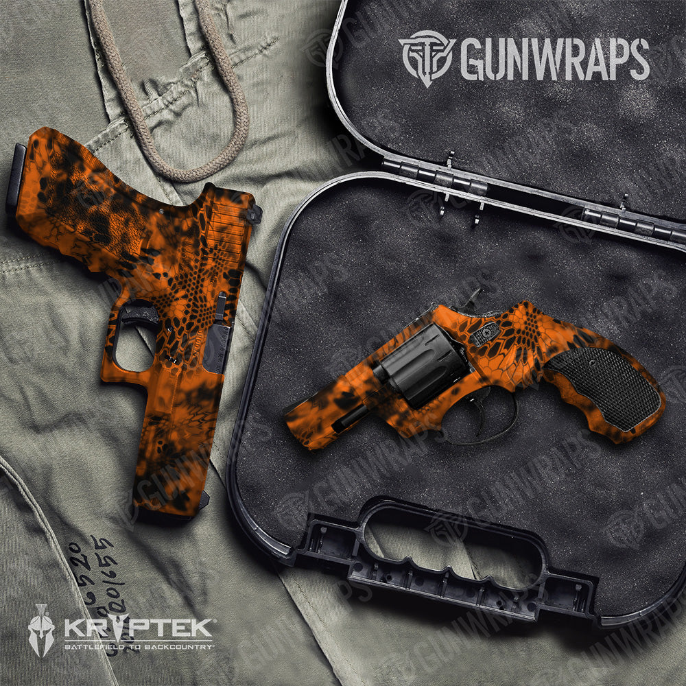 Pistol & Revolver Kryptek Inferno Camo Gun Skin Vinyl Wrap
