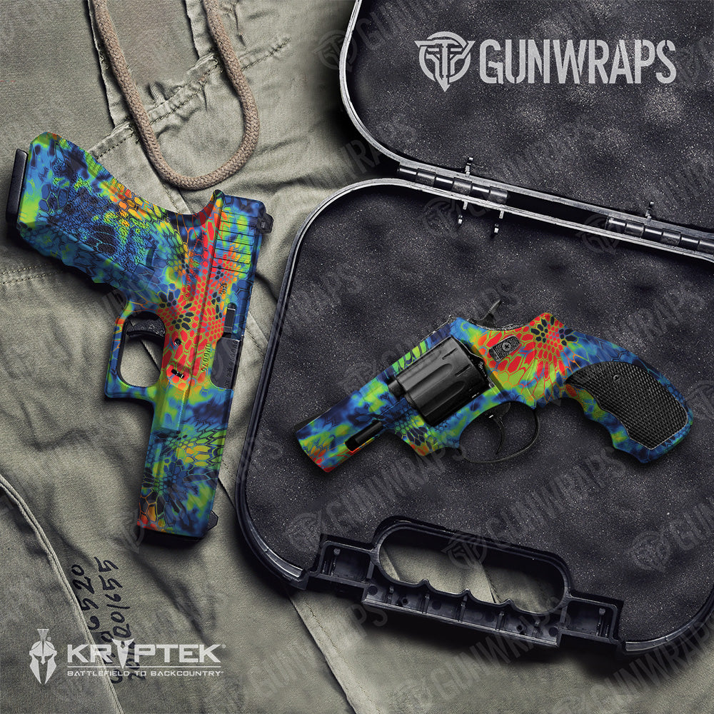 Pistol & Revolver Kryptek Thermal Camo Gun Skin Vinyl Wrap