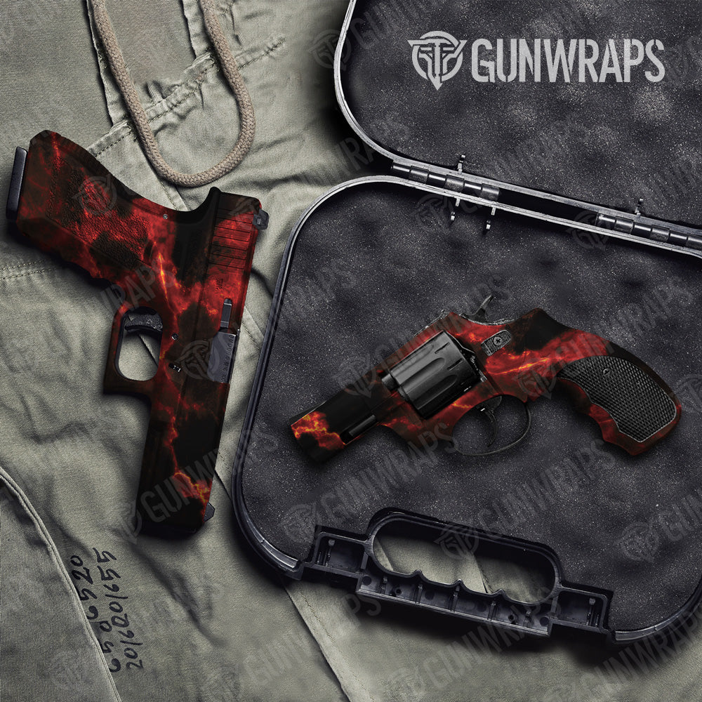 Stone Lava Rock Marble Pistol & Revolver Gun Skin Vinyl Wrap