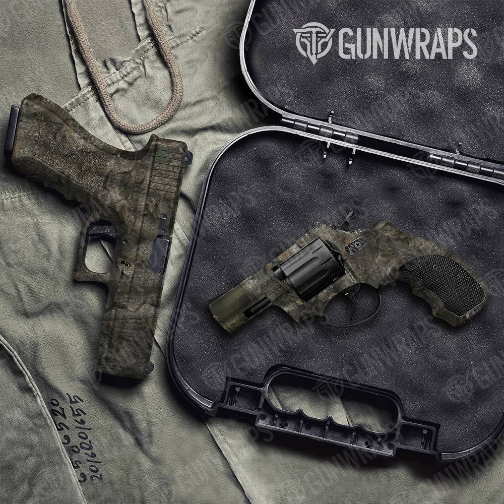 Nature Forest Camo Pistol & Revolver Gun Skin Vinyl Wrap