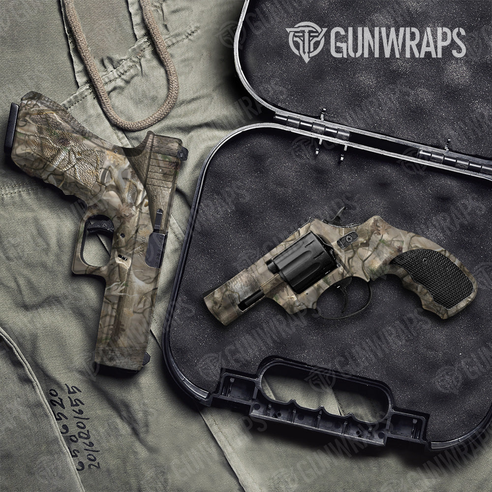 Nature Lifeless Woods Camo Pistol & Revolver Gun Skin Vinyl Wrap
