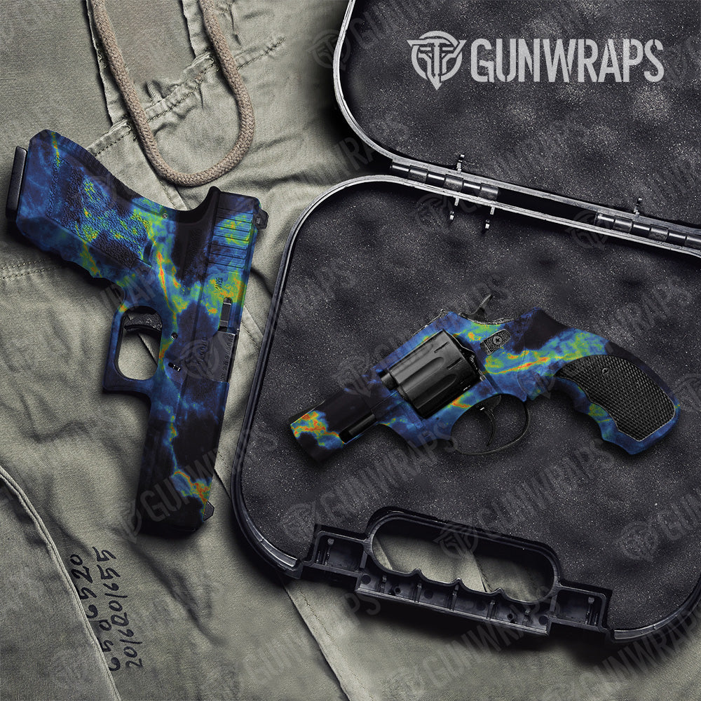 Stone Thermal Marble Pistol & Revolver Gun Skin Vinyl Wrap