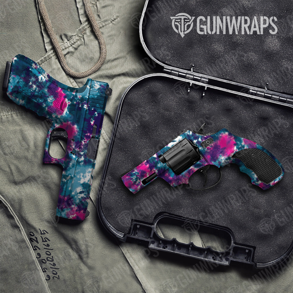 Tie Dye Teen Spirit Pistol & Revolver Gun Skin Vinyl Wrap