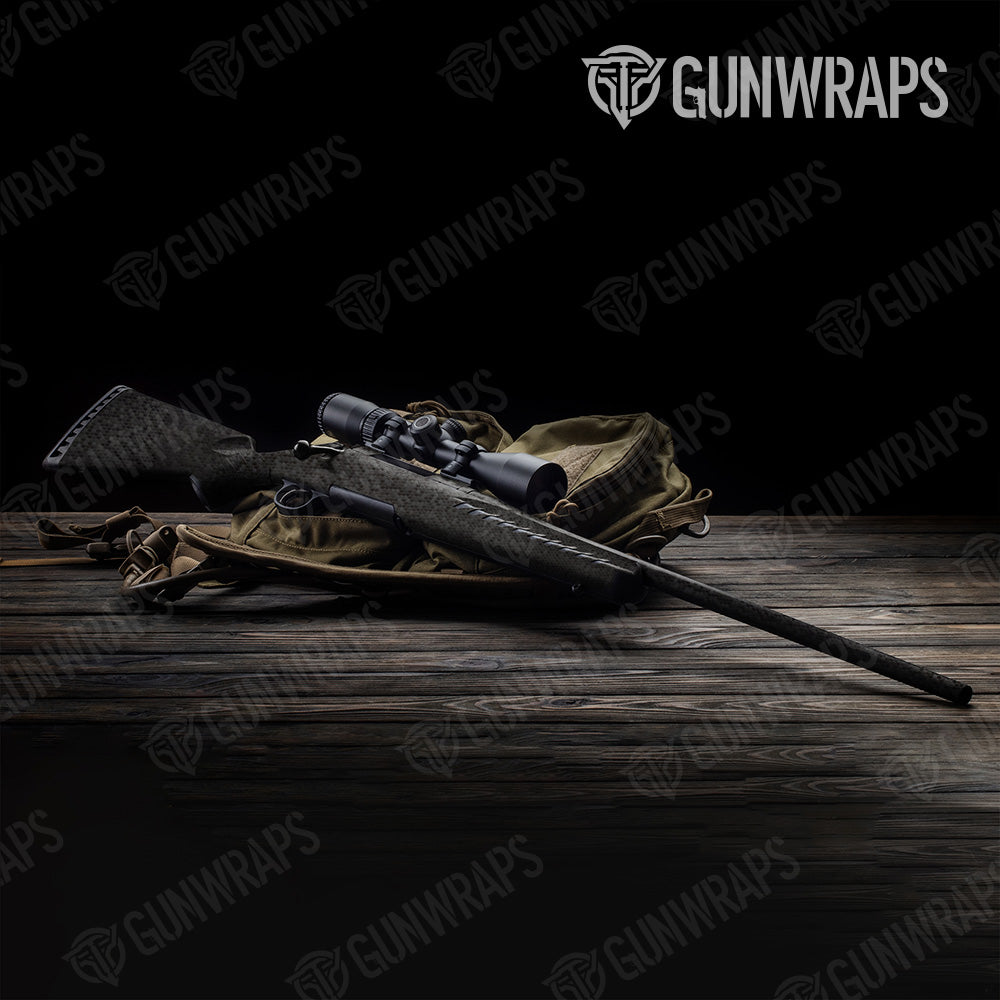 Rifle Honeycomb Black Gun Skin Vinyl Wrap