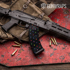 Dotted Multicolor Gun Skin Vinyl Wrap