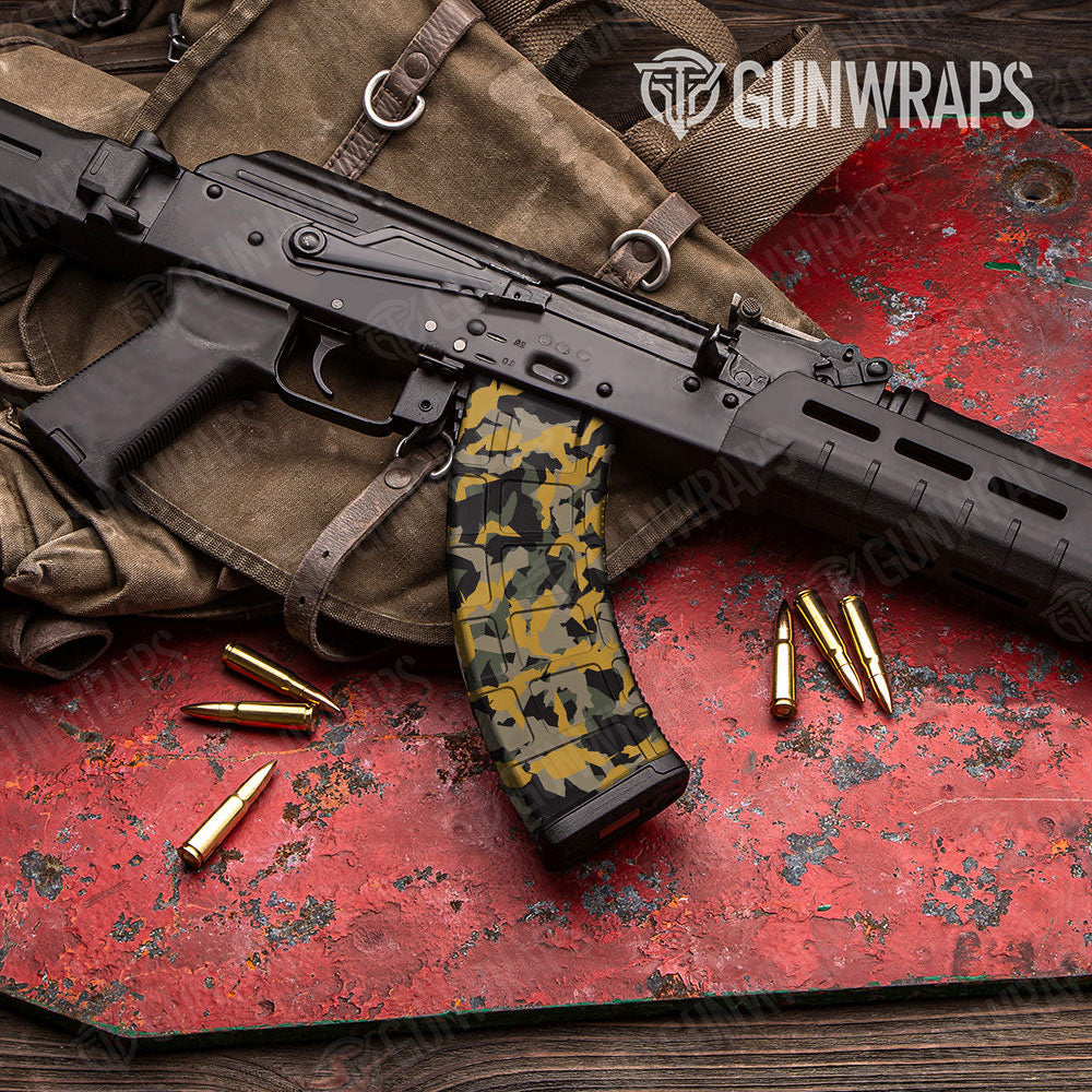 Erratic Militant Yellow Gun Skin Vinyl Wrap