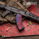 Realtree WAV3 Red Blue Gun Skin Vinyl Wrap