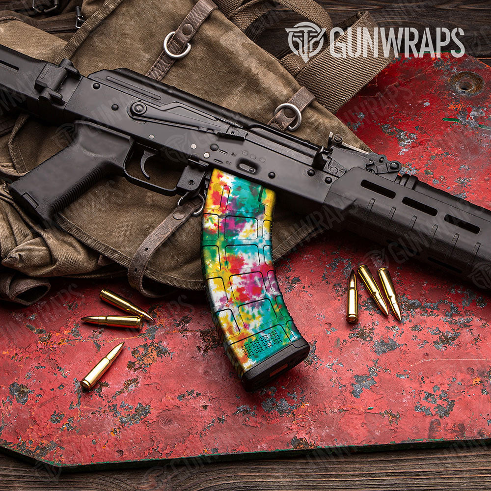 Tie Dye Jungle Fever Gun Skin Vinyl Wrap