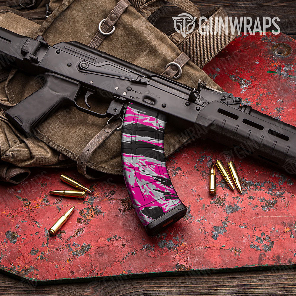 Vietnam Tiger Stripe Magenta Tiger Gun Skin Vinyl Wrap