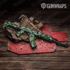 Bandana Green And White Gun Skin Vinyl Wrap