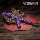 Bandana Purple And White Gun Skin Vinyl Wrap